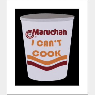 i can't cook (instant noodles) Posters and Art